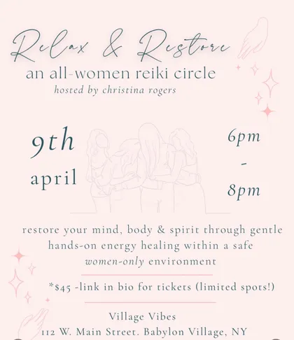 Relax & Restore: All-Women's Reiki Circle